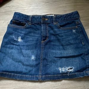 Denim mini skirt